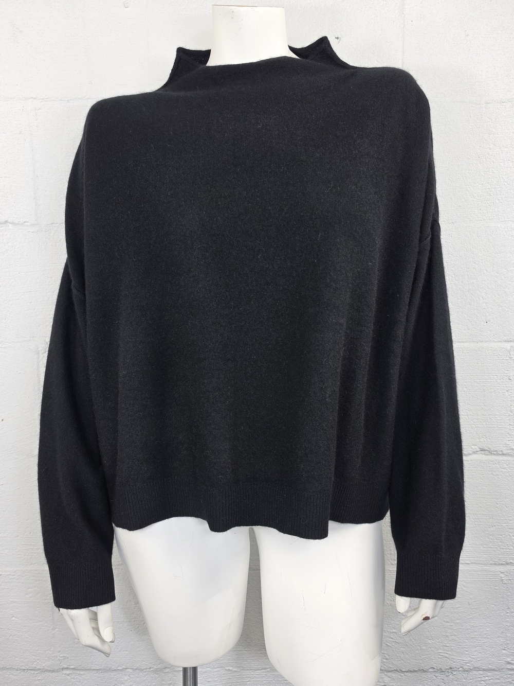 Pilcro Anthropologie Cashmere Collection Funnel Neck Sweater